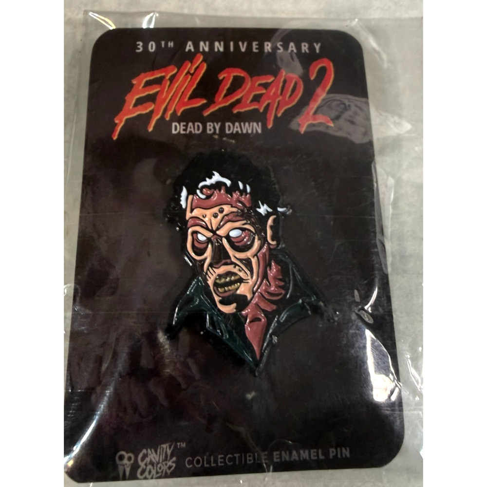 Cavity Colors Evil Dead 2 Dead by Dawn Ash 30th Anniv Zombie Enamel Pin Sealed